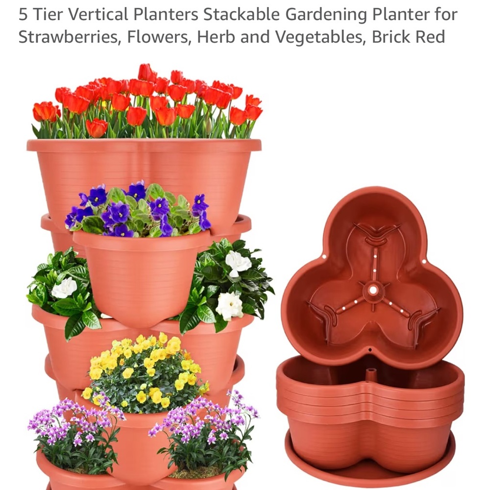 Five tier vertical planter